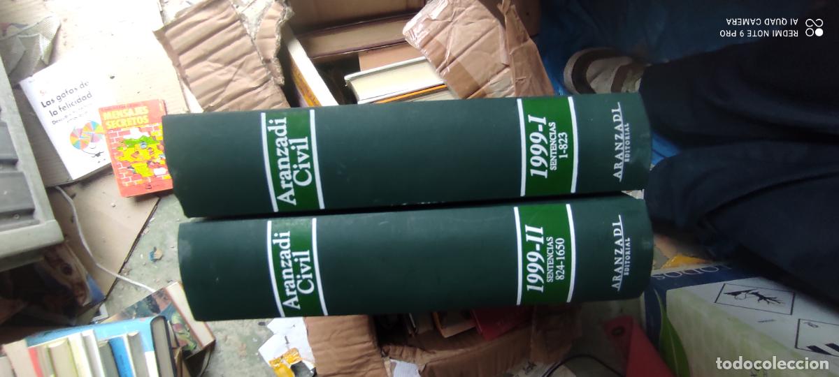 Libros de segunda mano: Aranzadi civil 1999 I-II Derecho