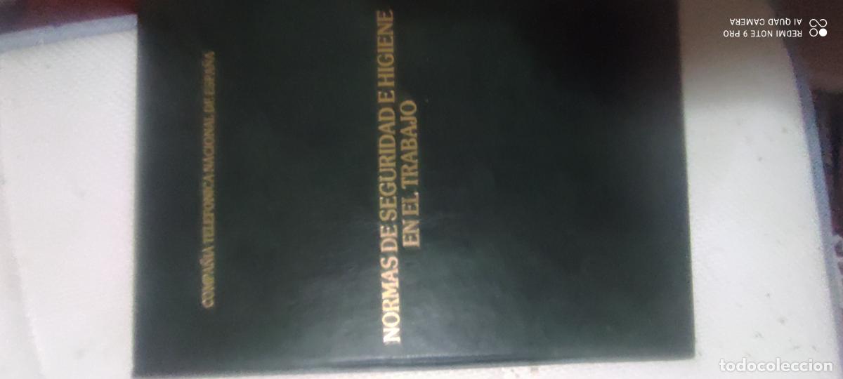Libros de segunda mano: NORMAS DE SEGURIDAD E HIGIENE EN EL TRABAJO - TELEF&Oacute;NICA DE ESPA&Ntilde;A S.A. / 544