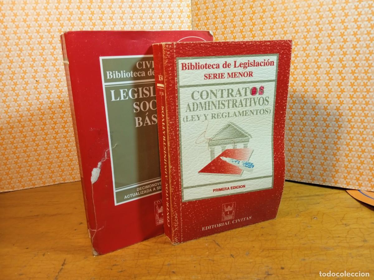 Gebrauchte B&uuml;cher: DOS LIBROS DE CONTRATOS ADMINISTRATIVOS Y LEGISLACION SOCIAL BASICA