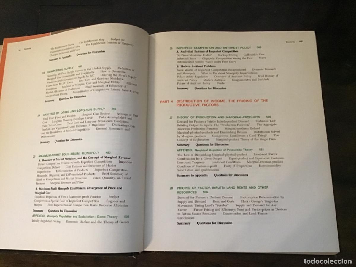 Libros de segunda mano: Samuelson.Economics. Ed. McGrawHill. 10 edici&oacute;n. 1976. En ingl&eacute;s - Foto 11