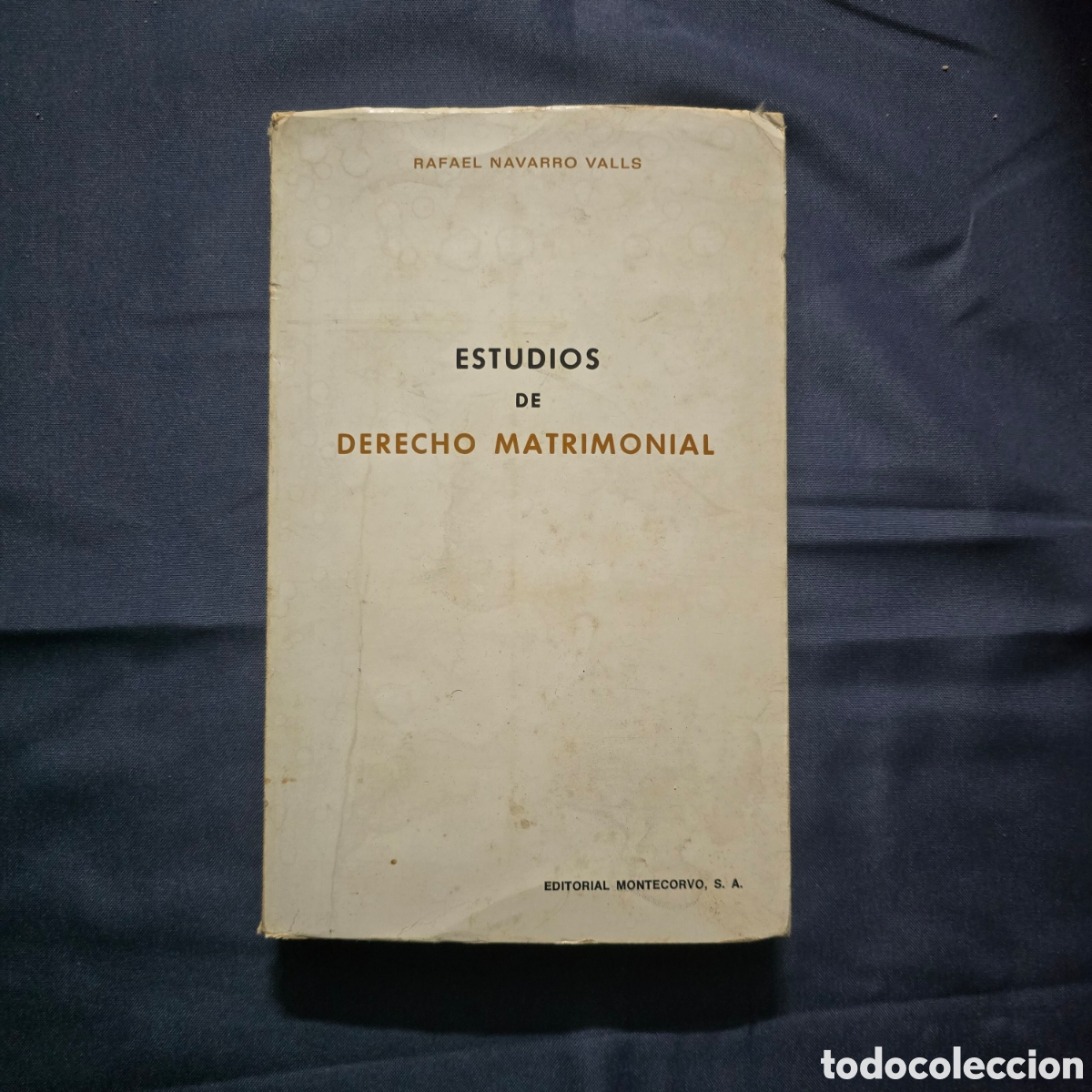 Libros de segunda mano: ESTUDIOS DE DERECHO MATRIMONIAL (RAFAEL NAVARRO VALLS) (MONTECORVO)