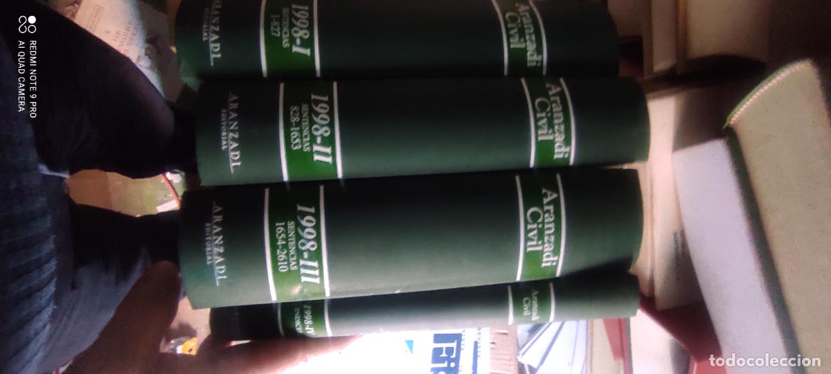 Libros de segunda mano: Aranzadi Civil, 1998, 3 vols, Derecho