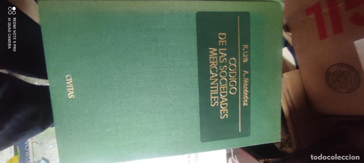 Libros de segunda mano: C&Oacute;DIGO DE LAS SOCIEDADES MERCANTILES,R.URIA,A.MENENDEZ,CIVITAS EDITORIAL,1977,1384 P&Aacute;GINAS.