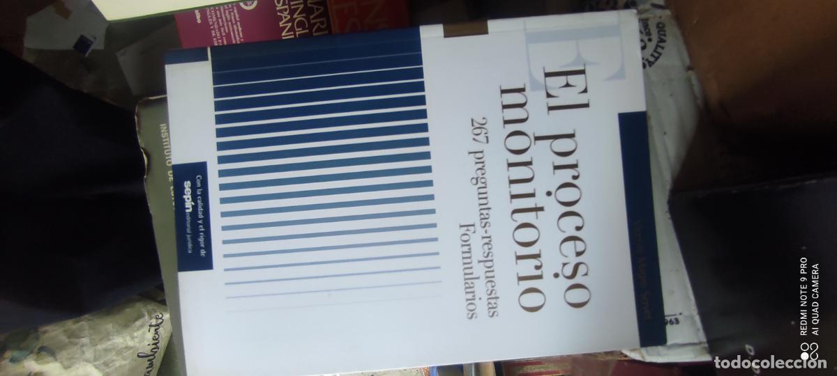 Libros de segunda mano: EL PROCESO MONITORIO. 267 preguntas y respuestas. Formularios - MAGRO SERVET, Vicente