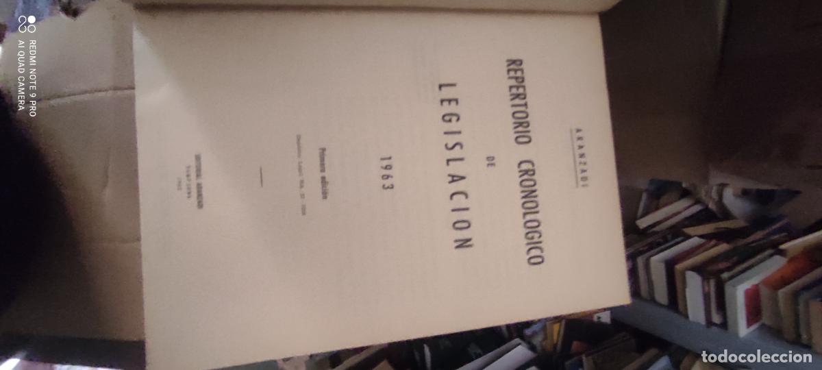 Libros de segunda mano: Repertorio cronol&oacute;gico de legislaci&oacute;n, 63