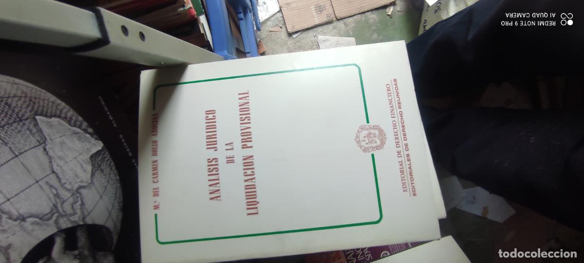 Libros de segunda mano: ANALISIS JURIDICO DE LA LIQUIDACION PROVISIONAL - BOLLO AROCENA, M.&ordf; del Carmen