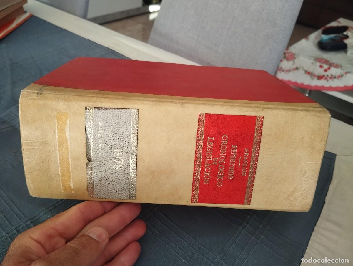 Libros de segunda mano: GRAN LIBRO TOMO DERECHO 1978 REPERTORIO CRONOLOGICO DE LEGISLACION ARANZADI 1&ordm; EDICION