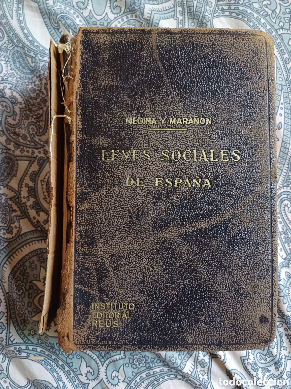 Libros de segunda mano: Leyes sociales de Espa&ntilde;a Medina y Mara&ntilde;on 1943 Gonzalez Rothvoss Castan Martin Granizo Perez Botija