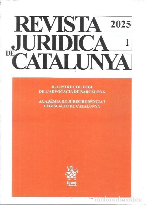 Libros de segunda mano: REVISTA JURIDICA DE CATALUNYA A&Ntilde;O 2025 ARANZADI