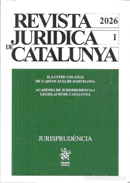 Libros de segunda mano: REVISTA JURIDICA DE CATALUNYA A&Ntilde;O 2026 TOMO I