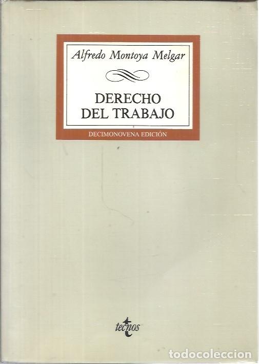Libros de segunda mano: DERECHO DEL TRABAJO ALFREDO MONTOYA MELGAR TECNOS