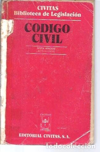 Libros de segunda mano: CIVITAS BIBLIOTECA DE LEGISLACION CODIGO CIVIL