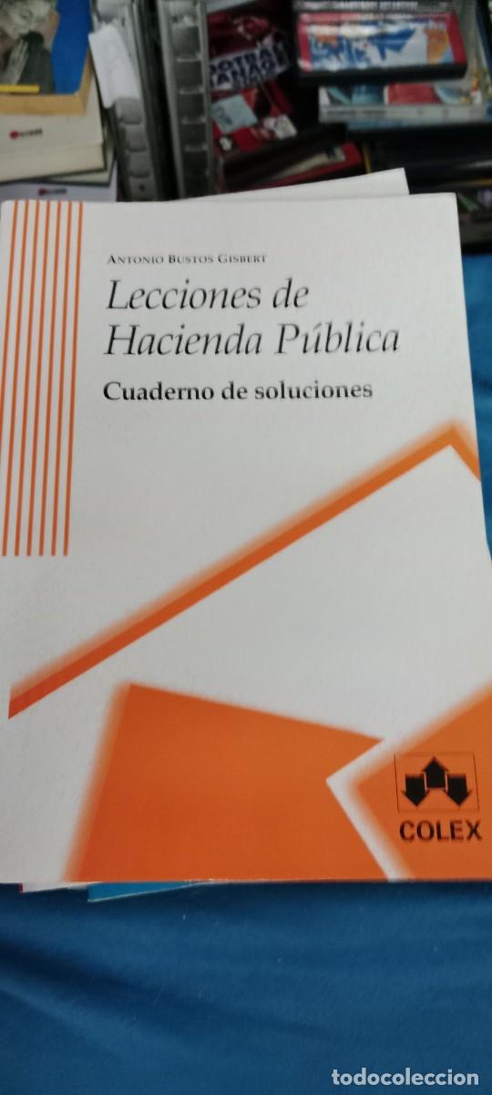 Libros de segunda mano: LECCIONES DE HACIENDA PUBLICA CUADERNO DE SOLUCIONES LIBRO TOP-16B