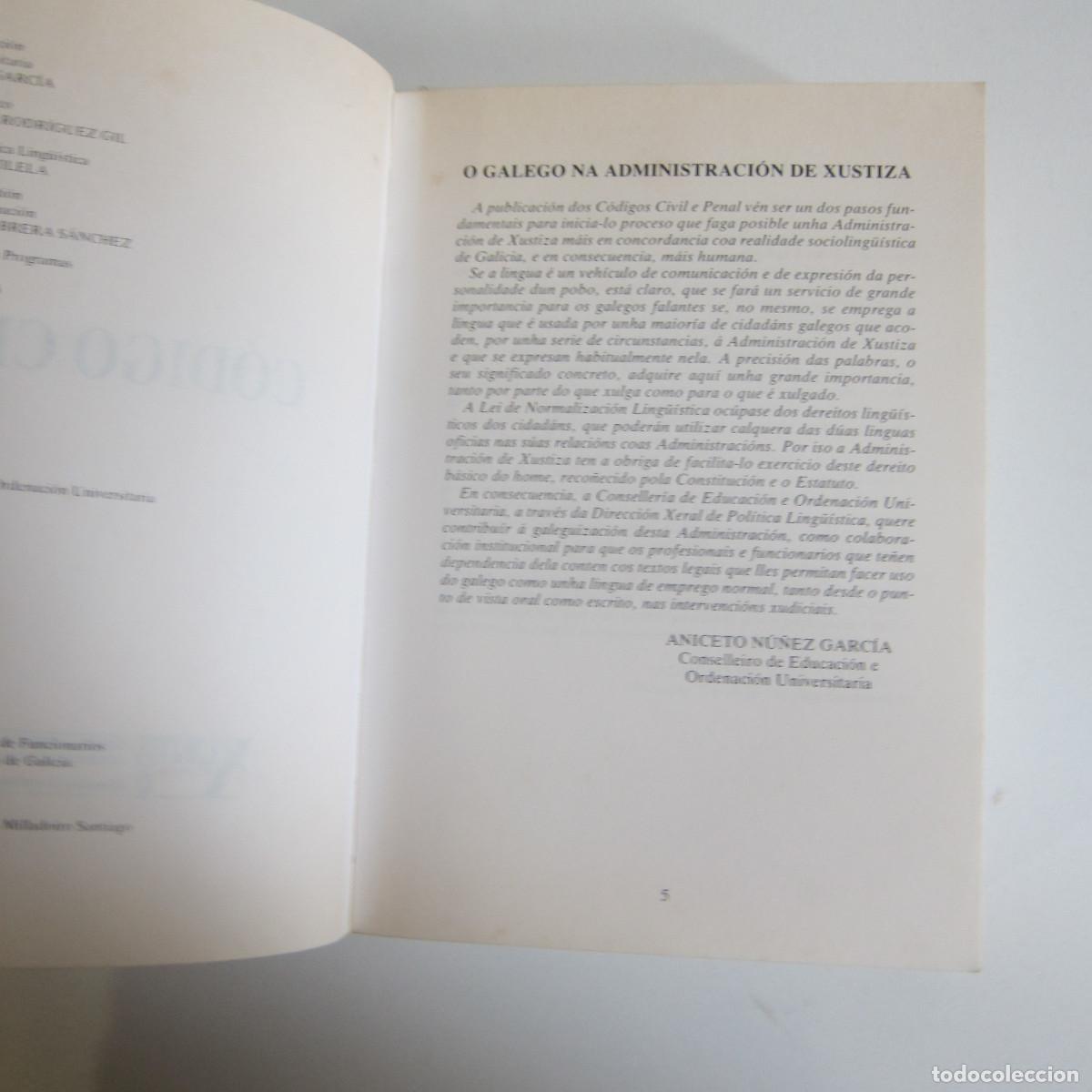 Libros de segunda mano: C&Oacute;DIGO CIVIL (XUNTA DE GALICIA) DERECHO IDIOMAS - Foto 6