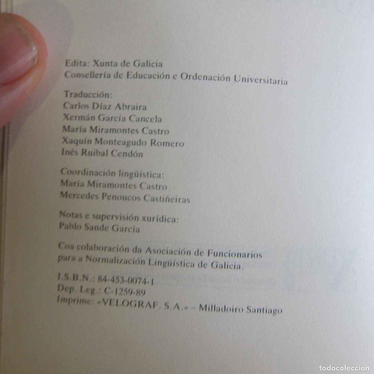 Libros de segunda mano: C&Oacute;DIGO CIVIL (XUNTA DE GALICIA) DERECHO IDIOMAS - Foto 7