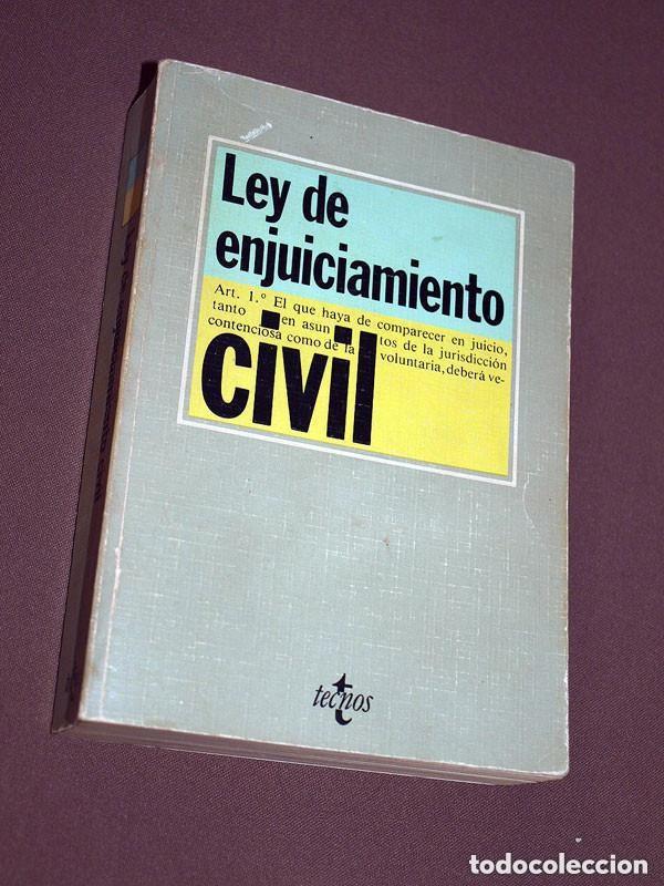 Libros de segunda mano: . LEY DE ENJUICIAMIENTO CIVIL. Edici&oacute;n preparada por V&iacute;ctor MORENO CATENA. Tecnos, 1985, 3&ordf; edici&oacute;n