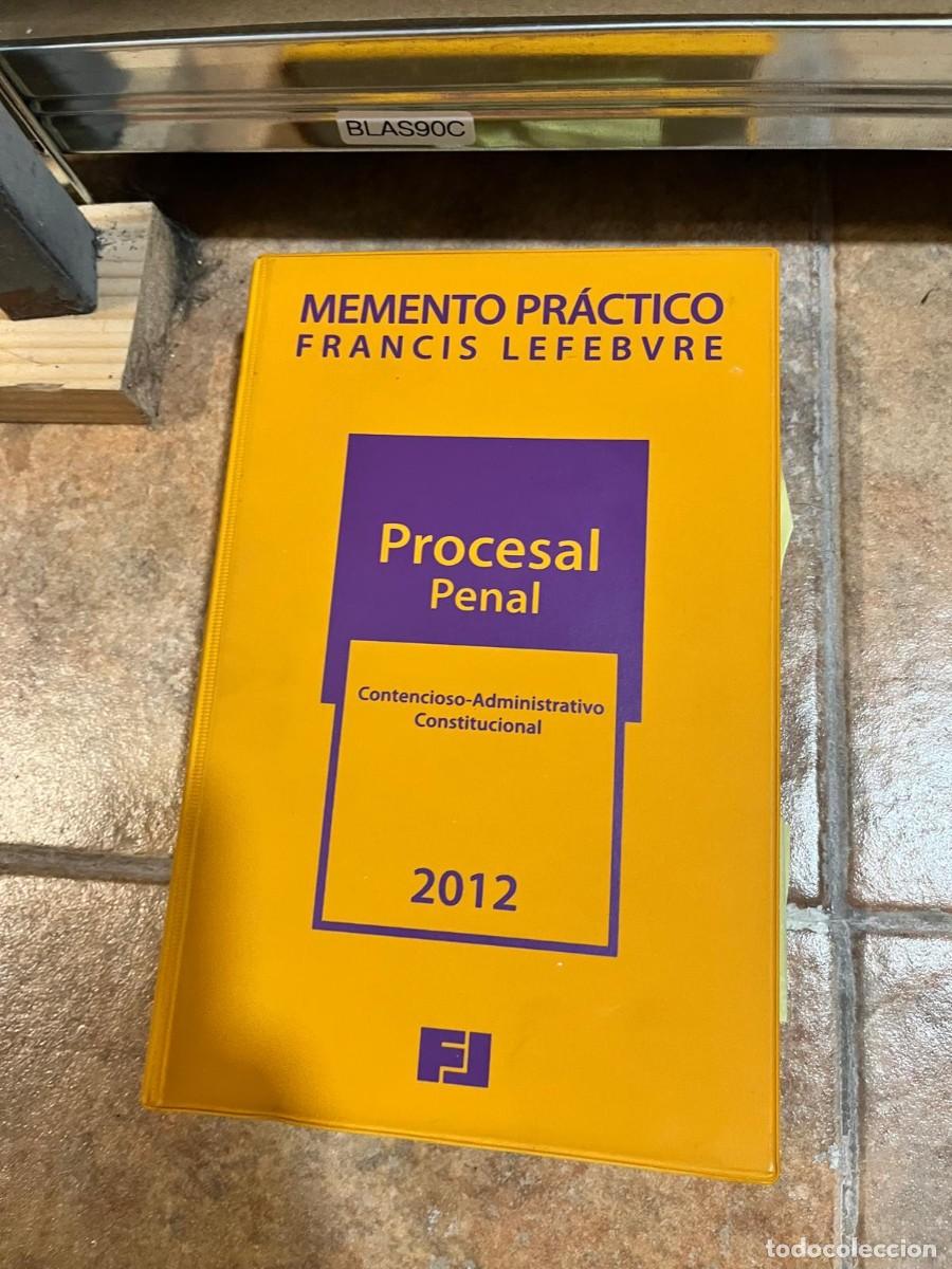 Libri di seconda mano: BLAS90C &mdash; Memento Pr&aacute;ctico Procesal Penal 2012 &mdash; Francis Lefebvre &mdash; Francis Lefebvre.