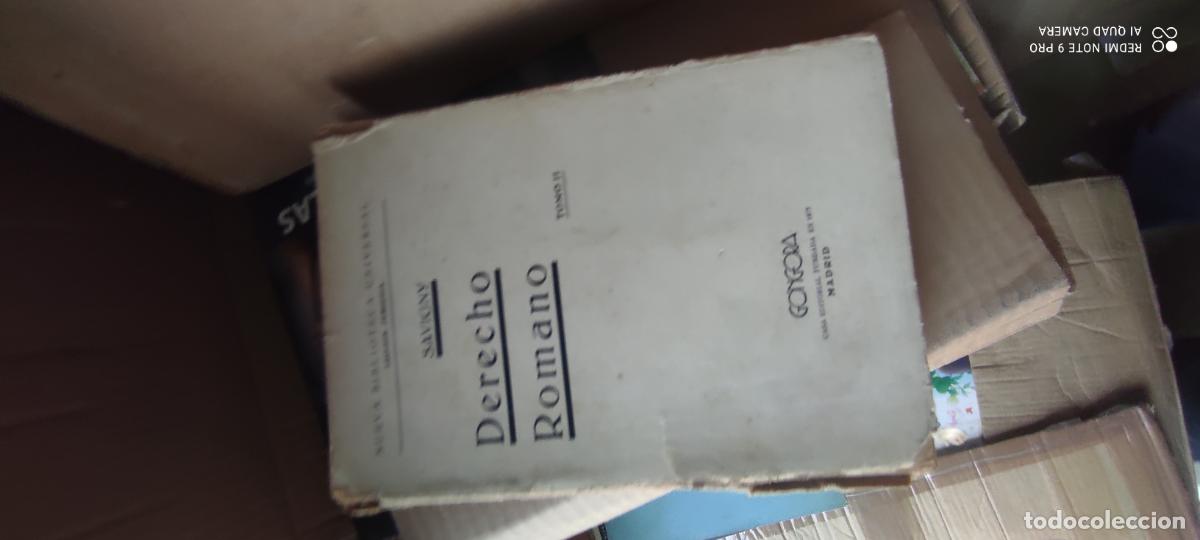 Libros de segunda mano: DERECHO ROMANO. SAVIGNY. TOMO II . MADRID. MUY ANTIGUO l
