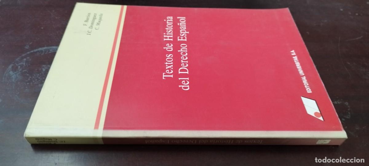 Libros de segunda mano: TEXTOS DE HISTORIA DEL DERECHO ESPA&Ntilde;OL / BARRIOS-DOMINGEZ-MAQUEDA / KARA41 /