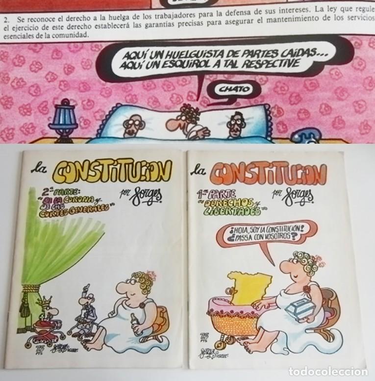 Libros de segunda mano: LA CONSTITUCI&Oacute;N ( ESPA&Ntilde;OLA ) POR FORGES 1&ordf; Y 2&ordf; PARTE - DERECHOS Y LIBERTADES CORONA - HUMOR GR&Aacute;FICO