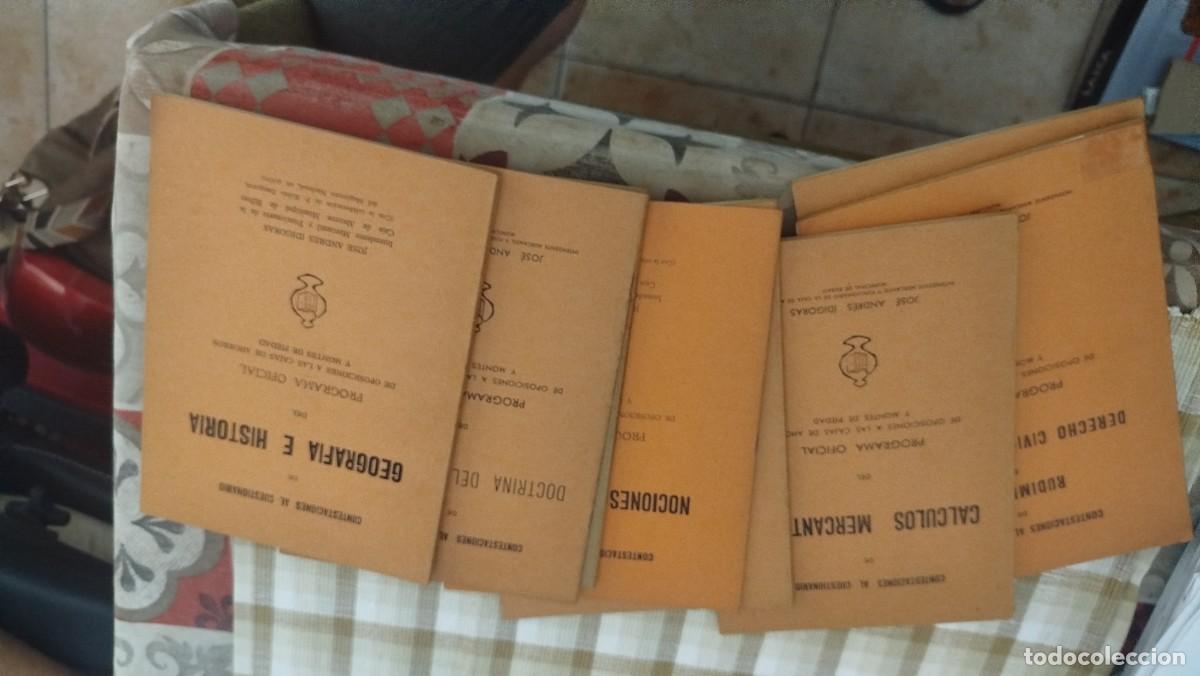 Libros de segunda mano: Colecci&oacute;n de 8 manuales oficiales de oposiciones a Cajas de Ahorros y Montes de Piedad (a&ntilde;os 60-70)