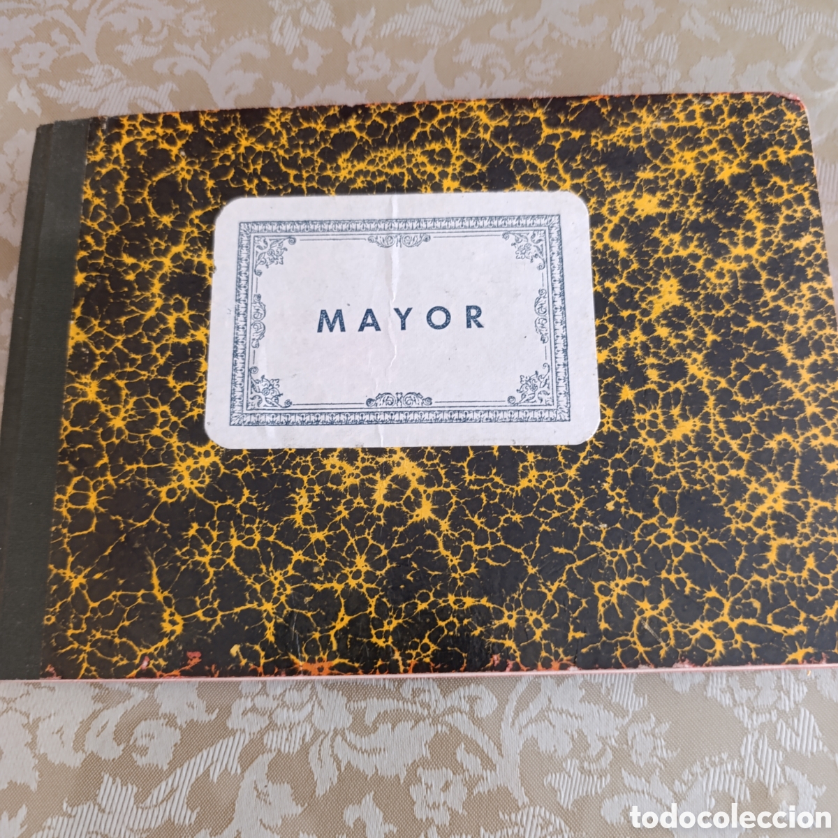 Libros de segunda mano: Antiguo libro de contabilidad Mayor en carton&eacute; ,para el registro de cuentas corrientes.Sin uso.