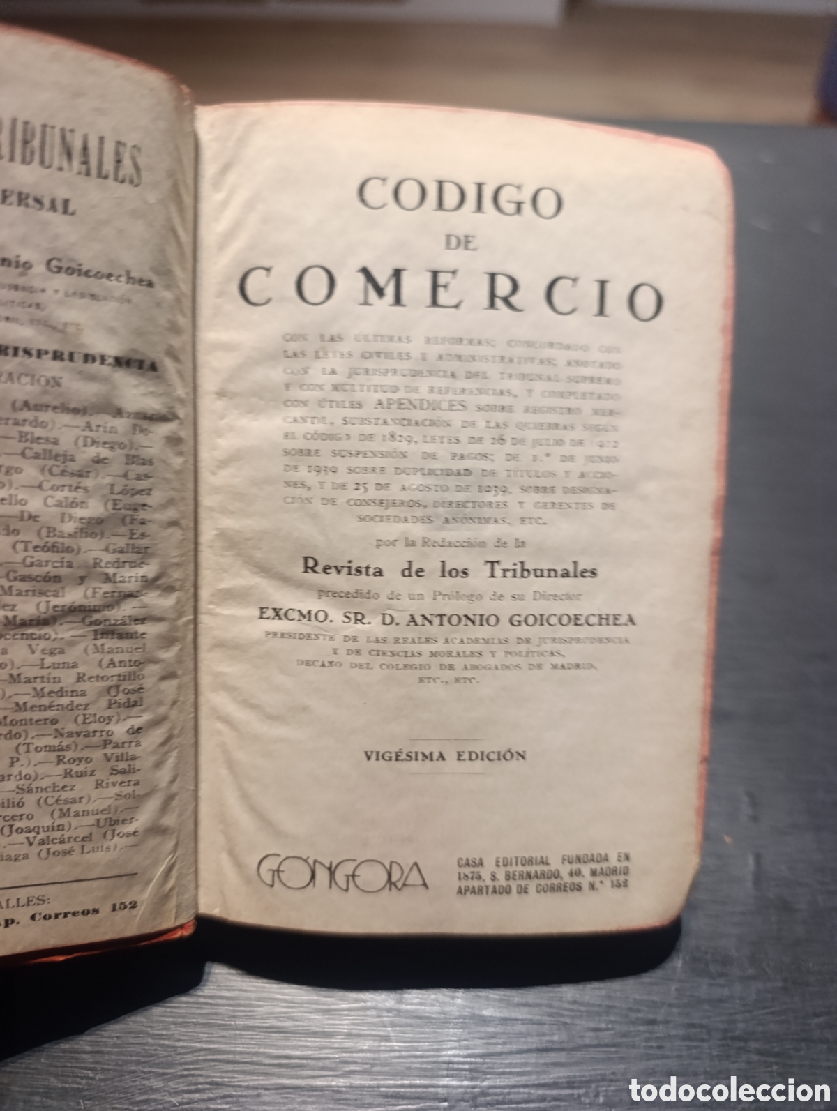 Libros de segunda mano: C&oacute;digo de Comercio. Revista de los Tribunales. 20 ed - Foto 5