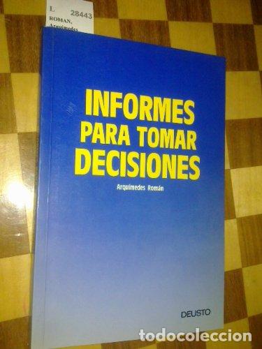 Libros de segunda mano: Informes para tomar decisiones