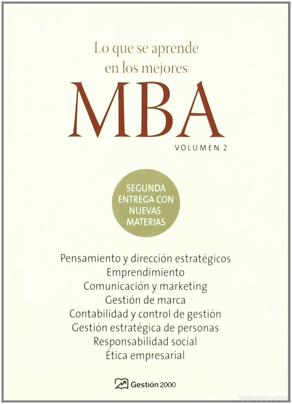 Libros de segunda mano: Lo que se aprende en los mejores MBA. Volumen 2: Volumen 2 (FINANZAS Y CONTABILIDAD)