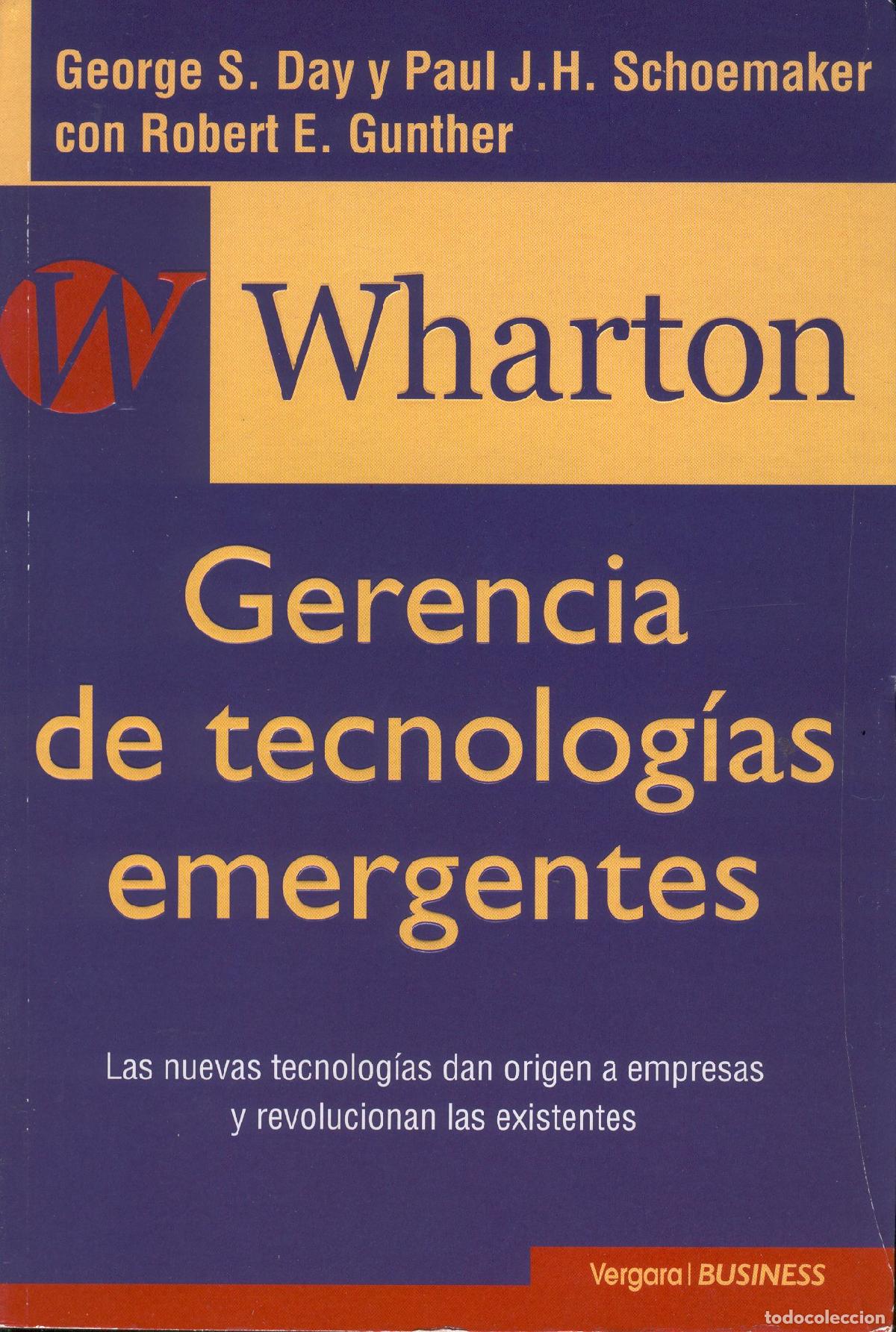 Libros de segunda mano: Gerencia de tecnologias emergentes