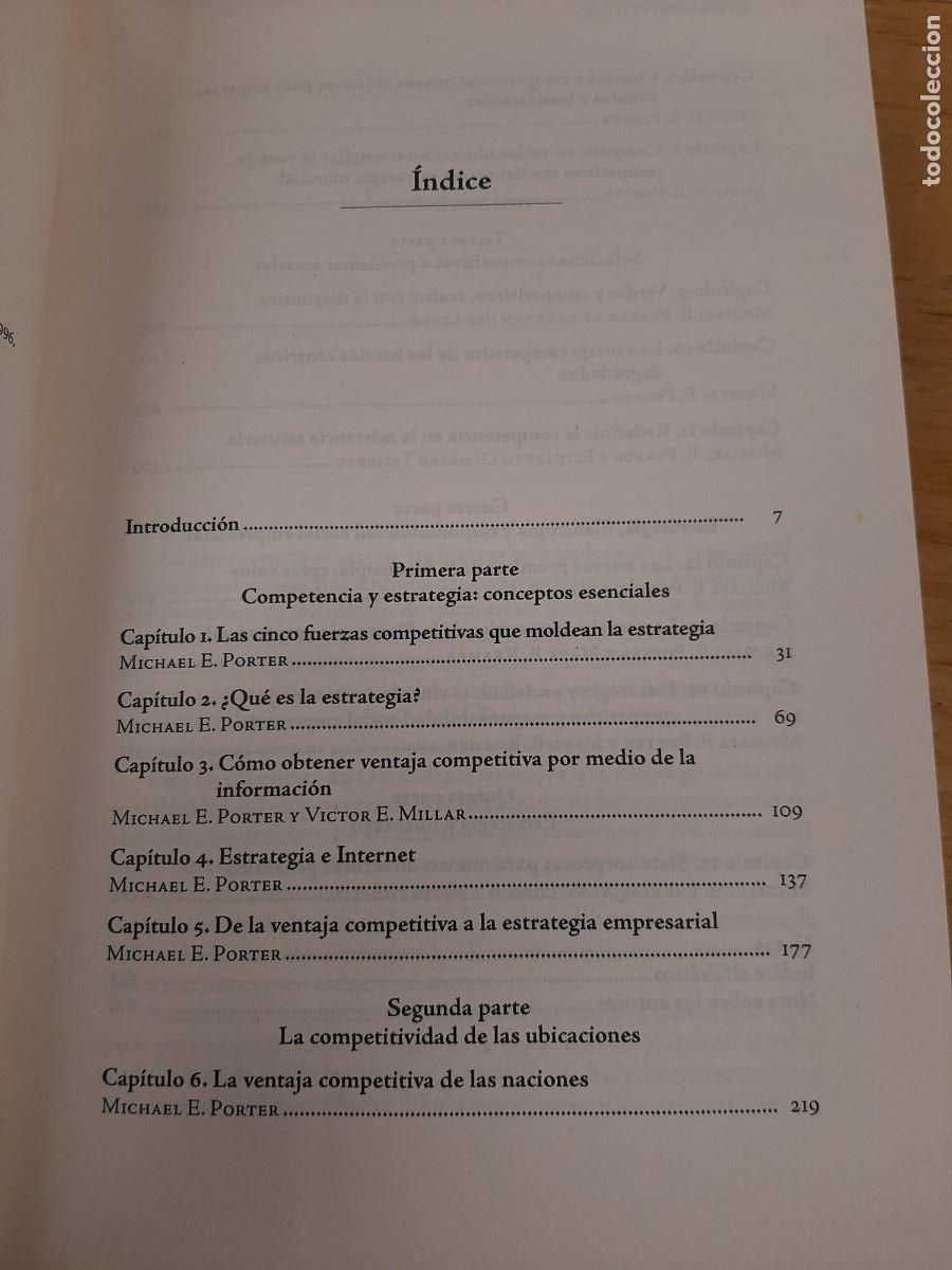 Libros de segunda mano: Ser competitivo: Edici&oacute;n actualizada y aumentada - Michael E. Porter - Deusto, 2020 - Foto 5