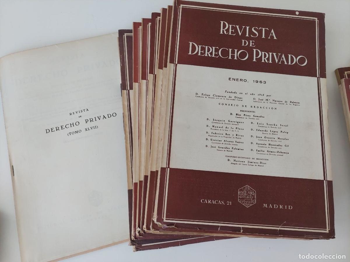 Gebrauchte B&uuml;cher: Revista de Derecho Privado. A&ntilde;o 1963. Clemente de Diego, Felipe y Navarro de Palencia, Jos&eacute; M&ordf;.