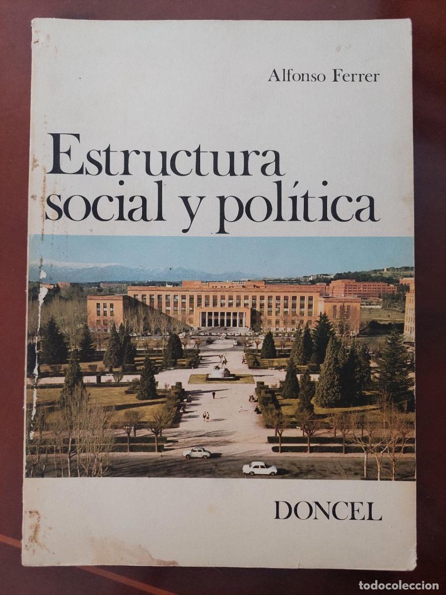 Libros de segunda mano: Estructura social y pol&iacute;tica. Ferrer, Alfonso. Doncel. Madrid, 1974
