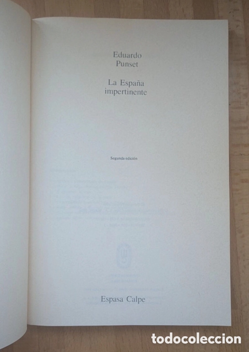 Libros de segunda mano: La Espa&ntilde;a impertinente. Eduardo Punset - Foto 4