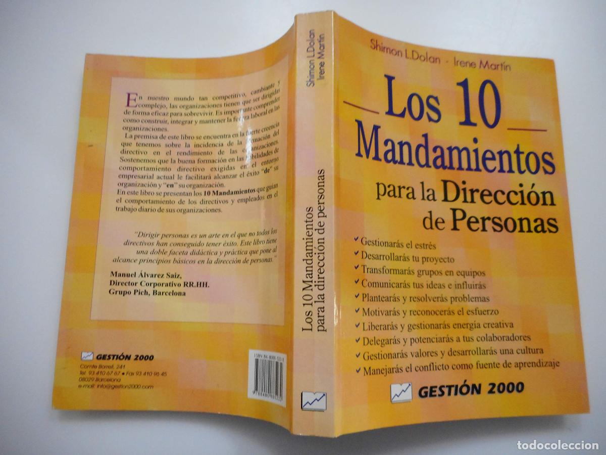 Libros de segunda mano: Los 10 Mandamientos Para LA Direccion De Personas