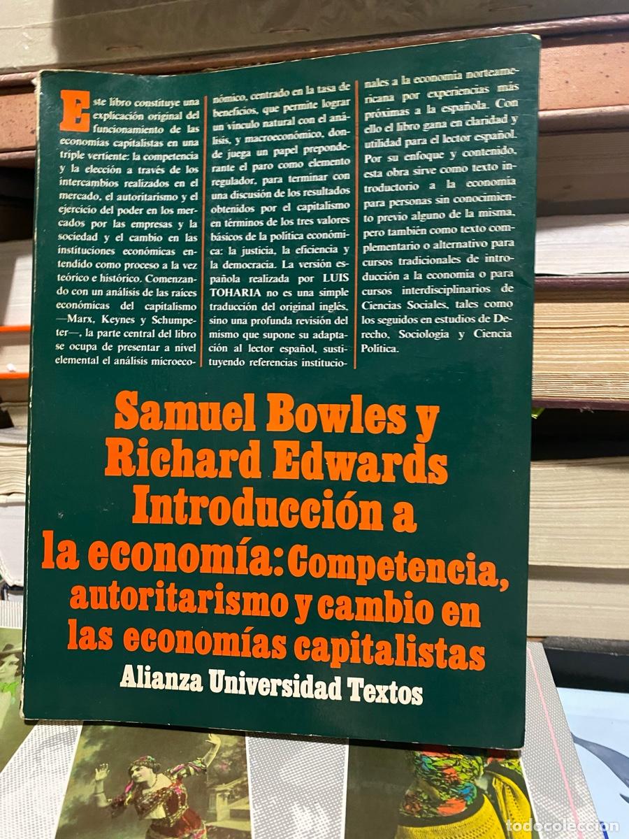 Libros de segunda mano: INTRODUCCION A LA ECONOMIA, SAMUEL BOWLES Y RICHARD EDWARDS, EDT. ALIANZA UNIVERSAL