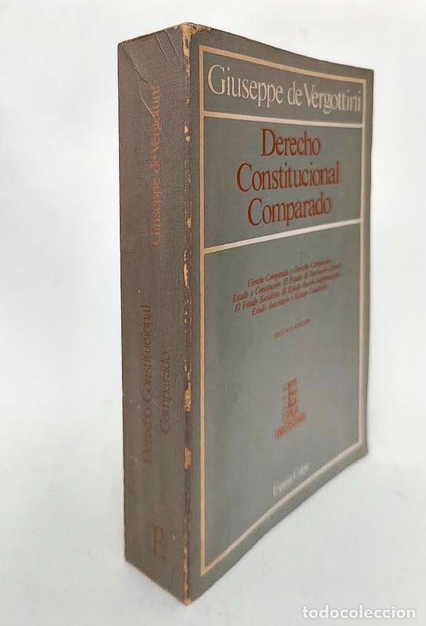 Libros de segunda mano: Derecho Constitucional Comparado. Giuseppe de Vergottini. Espasa. 1985.