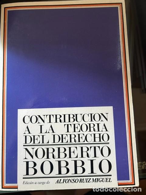Libros de segunda mano: Contribuci&oacute;n a la teor&iacute;a del Derecho -Norberto Bobbio-