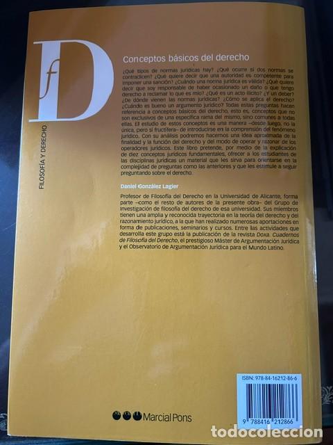 Libros de segunda mano: Conceptos b&aacute;sicos del Derecho -Gonz&aacute;lez Lagier- - Foto 2