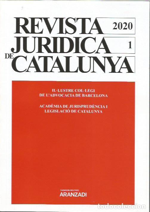 Libros de segunda mano: REVISTA JURIDICA DE CATALUNYA TOMO 1 2 3 4 A&Ntilde;O 2020 ARANZADI