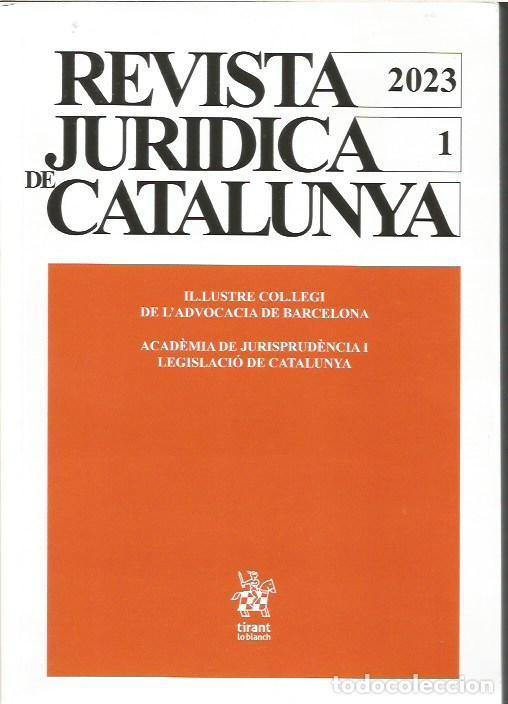 Libros de segunda mano: REVISTA JURIDICA DE CATALUNYA TOMO 1 2 A&Ntilde;O 2023 ARANZADI
