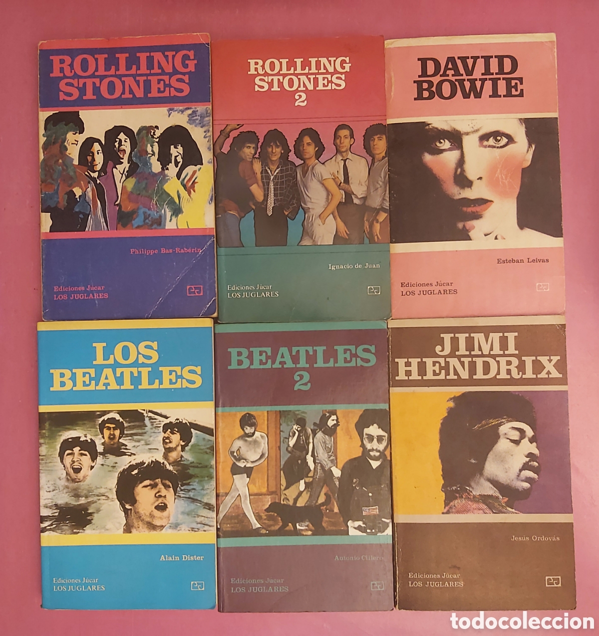 Libros de segunda mano: ROLLING STONES DAVID BOWIE LOS BEATLES JIMI HENDRIX EDICIONES JUCAR LOS JUGLARES
