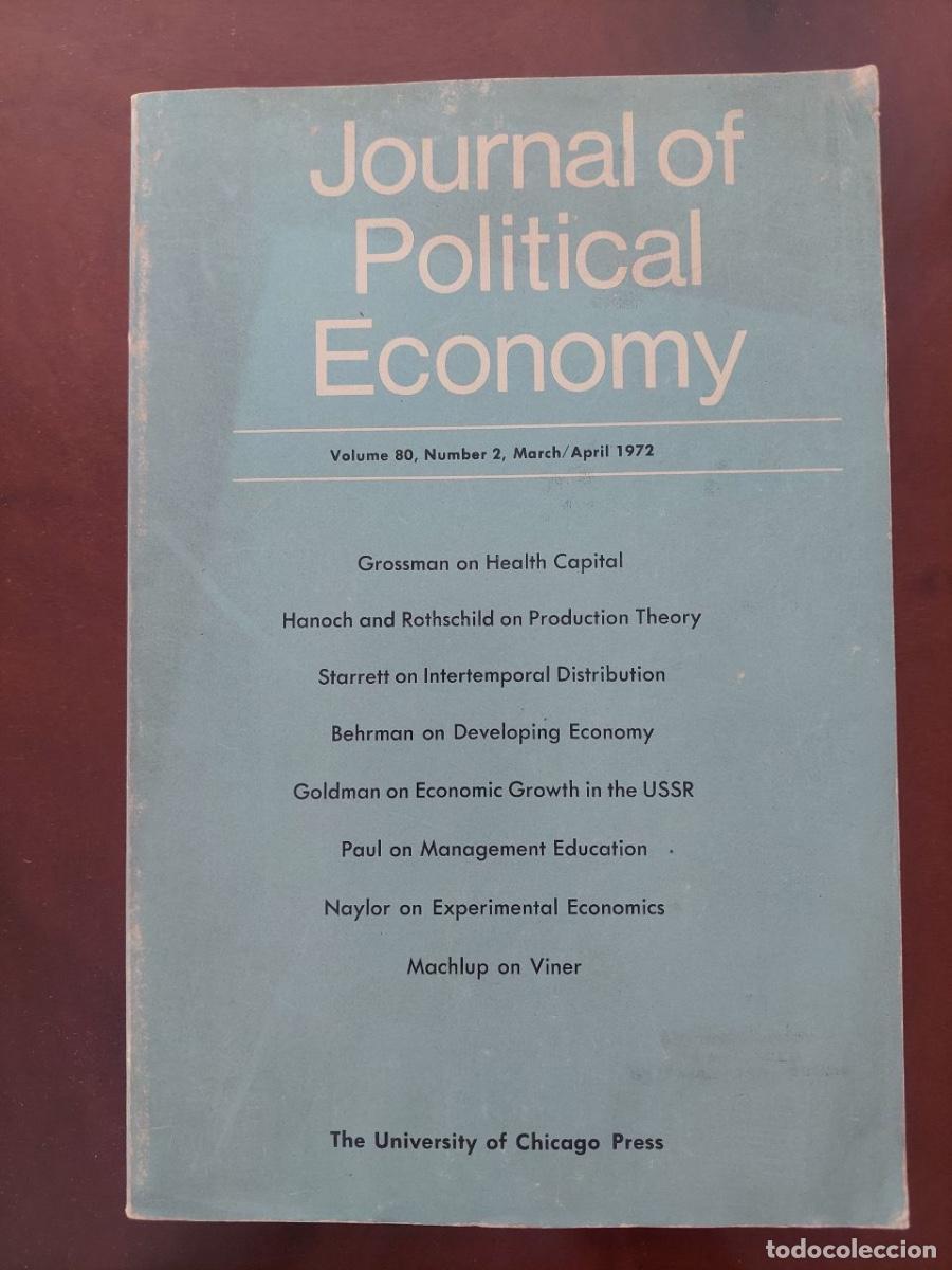Libros de segunda mano: Journal of Political Economy. Vol. 80, Number 2, March/April 1972. VV.AA.