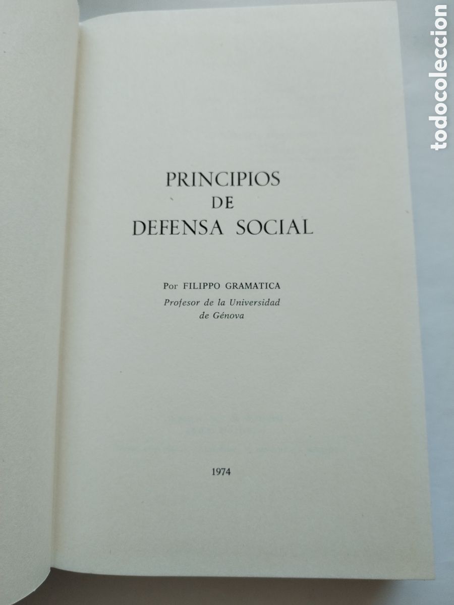 Libros de segunda mano: PRINCIPIOS DE DEFENSA SOCIAL - Foto 3