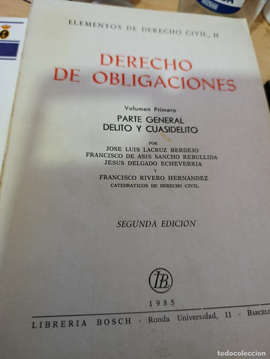 Libros de segunda mano: ELEMENTOS DE DERECHO CIVIL II. DERECHO DE OBLIGACIONES. EST32B2