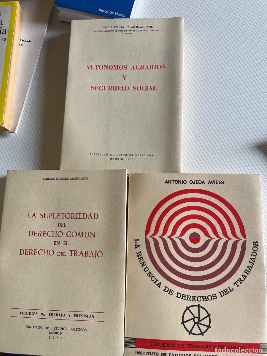 Libros de segunda mano: 3 Libros de Derecho Laboral, a&ntilde;os 70 Instituto de Estudios Pol&iacute;ticos