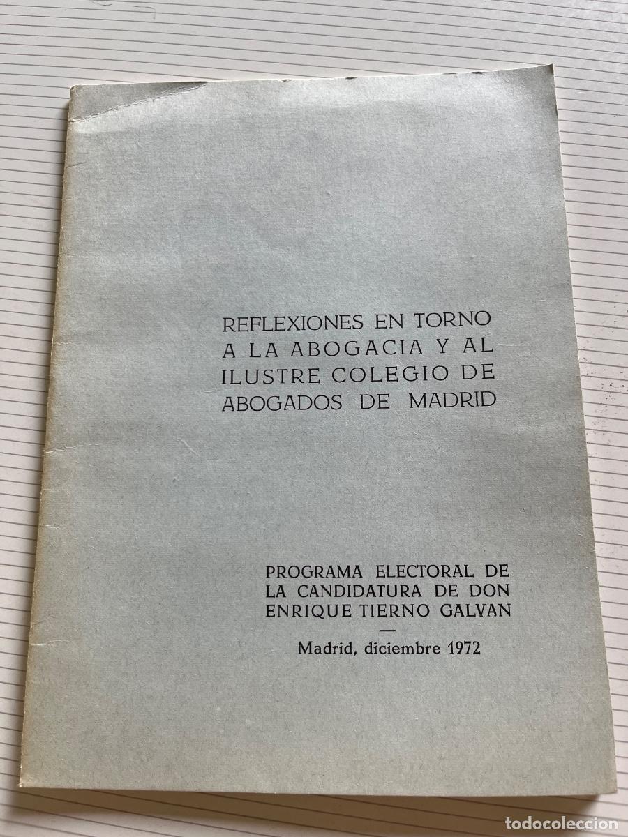 Libros de segunda mano: Enrique Tierno Galv&aacute;n: Programa Electoral de la Candidatura