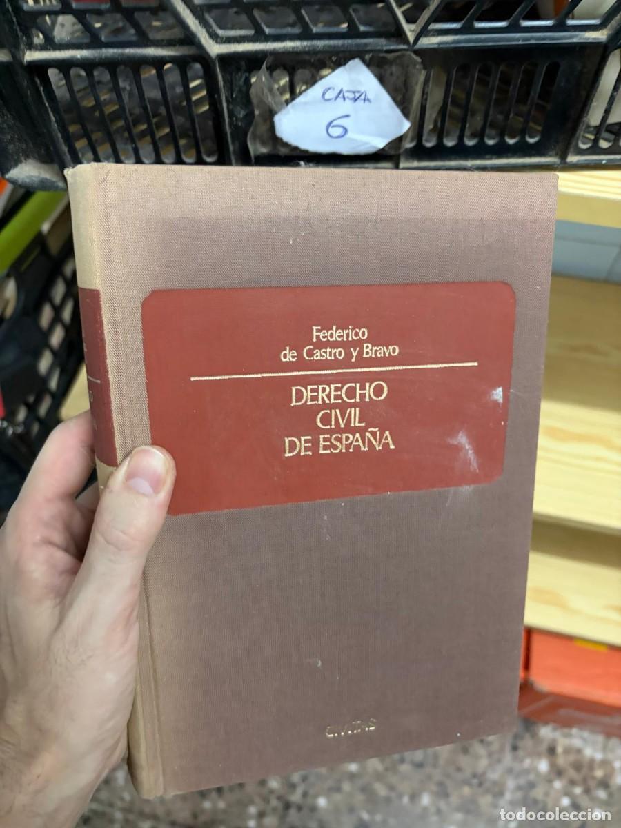 Libros de segunda mano: CAJA6 Federico de Castro y Bravo, Derecho civil de Espa&ntilde;a, Civitas