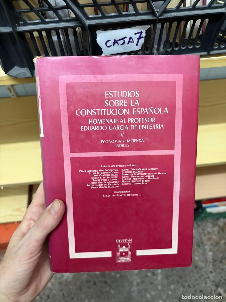 Libros de segunda mano: CASA7 Estudios sobre la Constituci&oacute;n Espa&ntilde;ola: homenaje al profesor Eduardo Garc&iacute;a de Enterr&iacute;a, V. E
