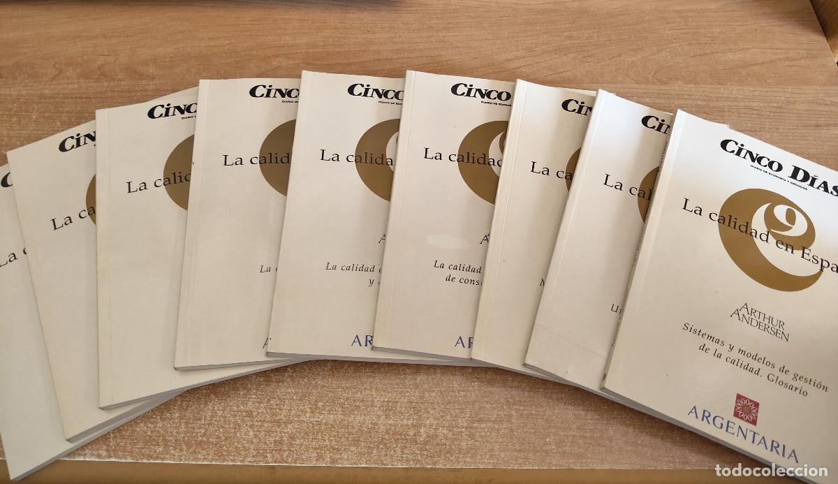 Livres d'occasion: La calidad en Espa&ntilde;a 1 a 9 - Arthur Andersen - Cinco D&iacute;as. Diario de Econom&iacute;a y Negocios